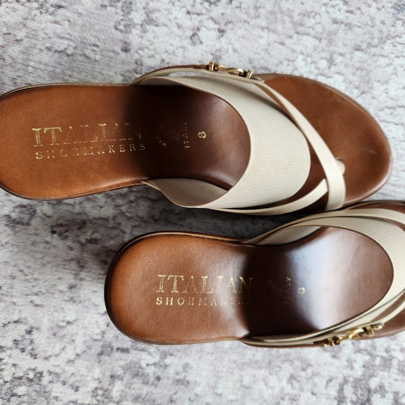 Italian Shoemaker tan sandles - Picture 3 of 3
